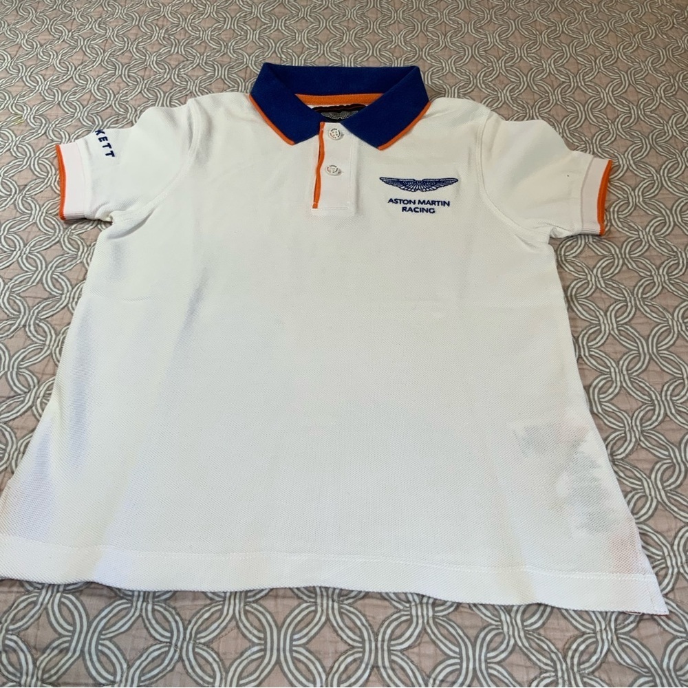 HACKETT LONDON ASTON MARTIN Racing Cotton Polo Shirt. Size 5/6